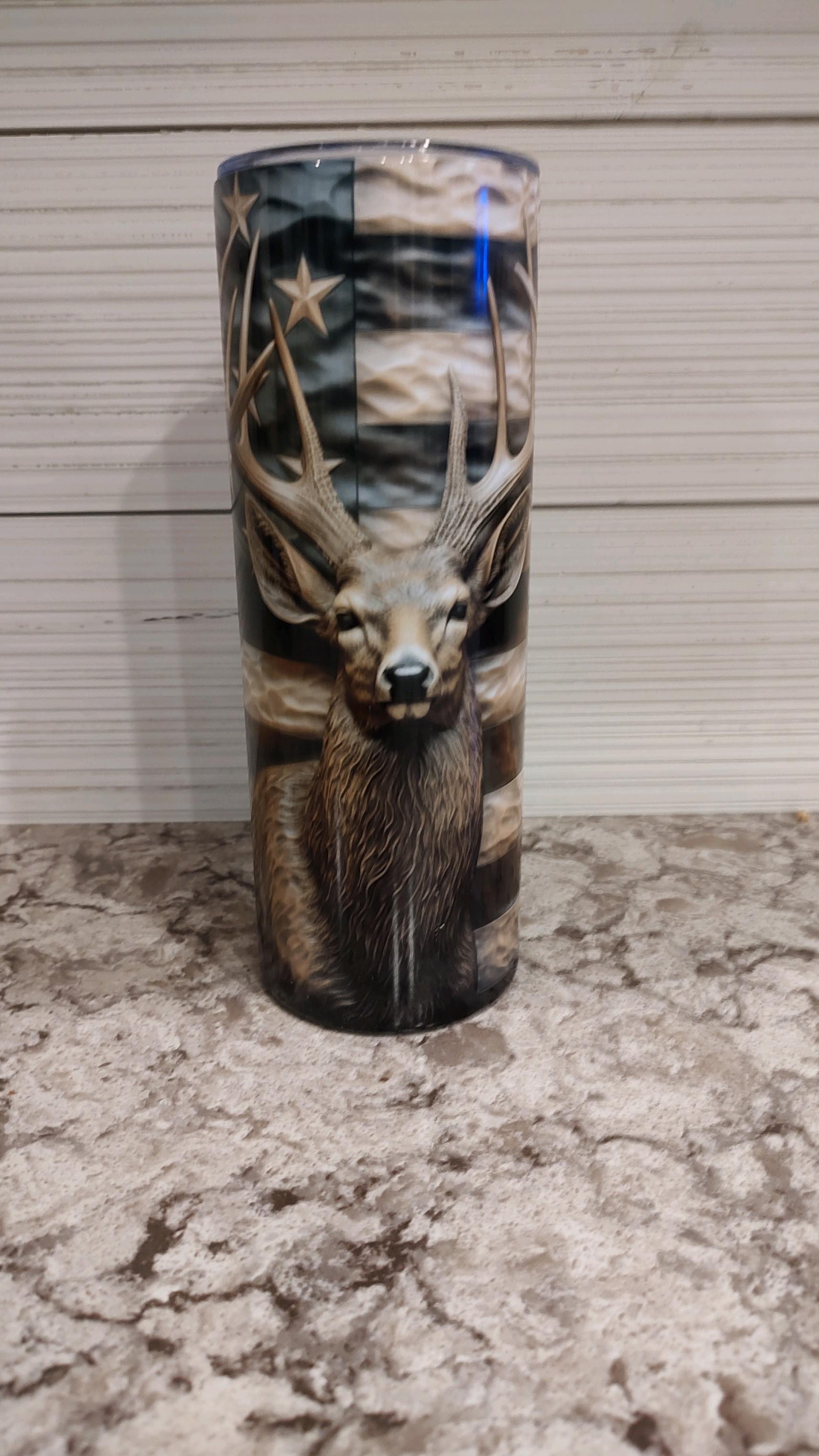 3D Deer Tumbler