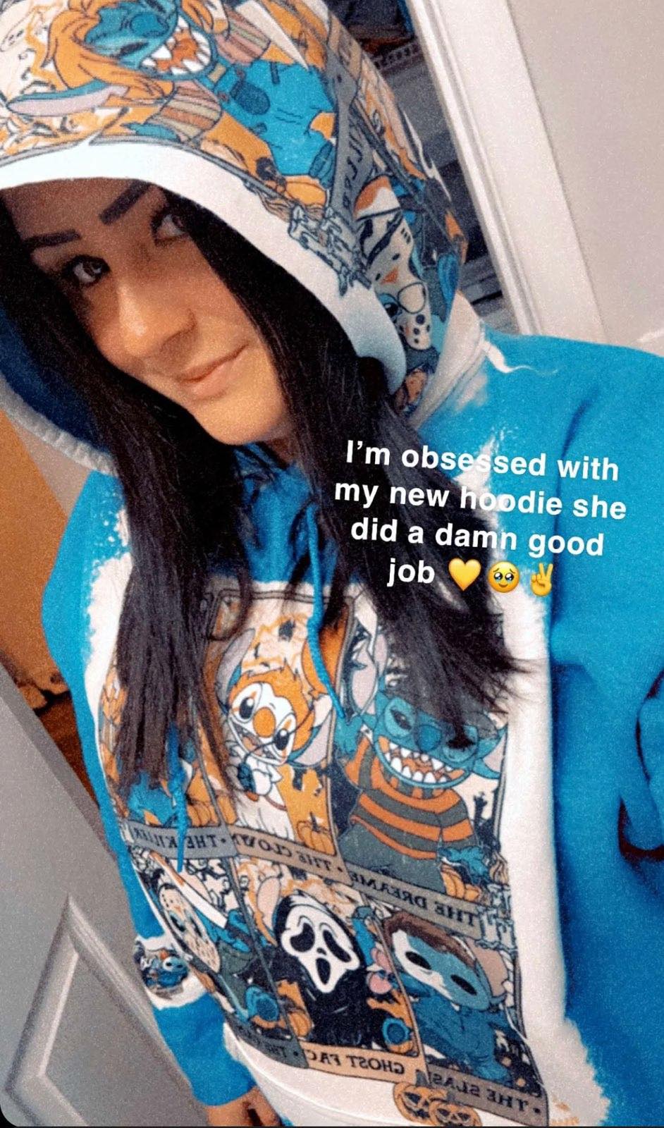 Stitch Halloween custom made Hoodie