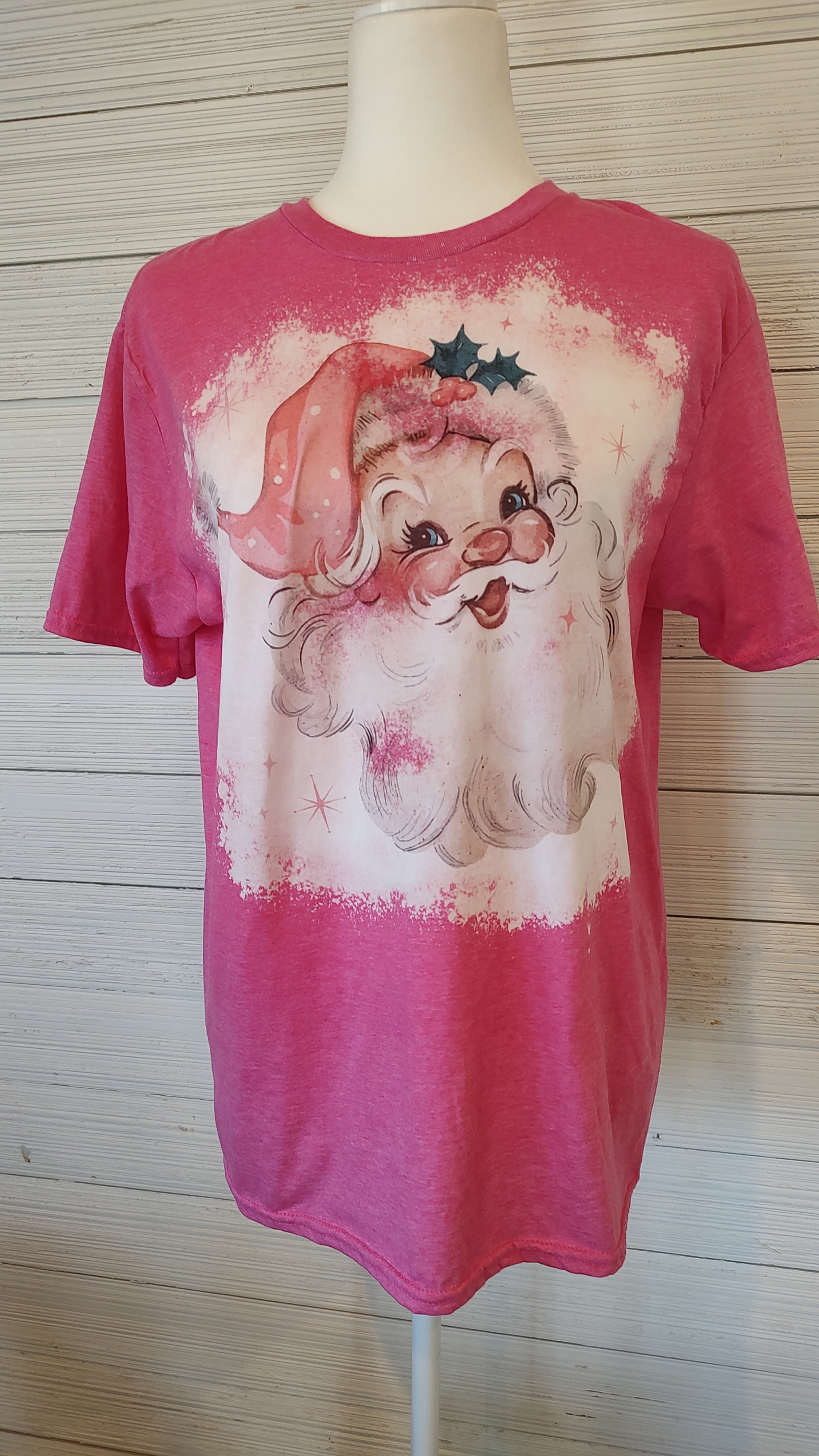 Short Sleeve T-shirt Santa pink