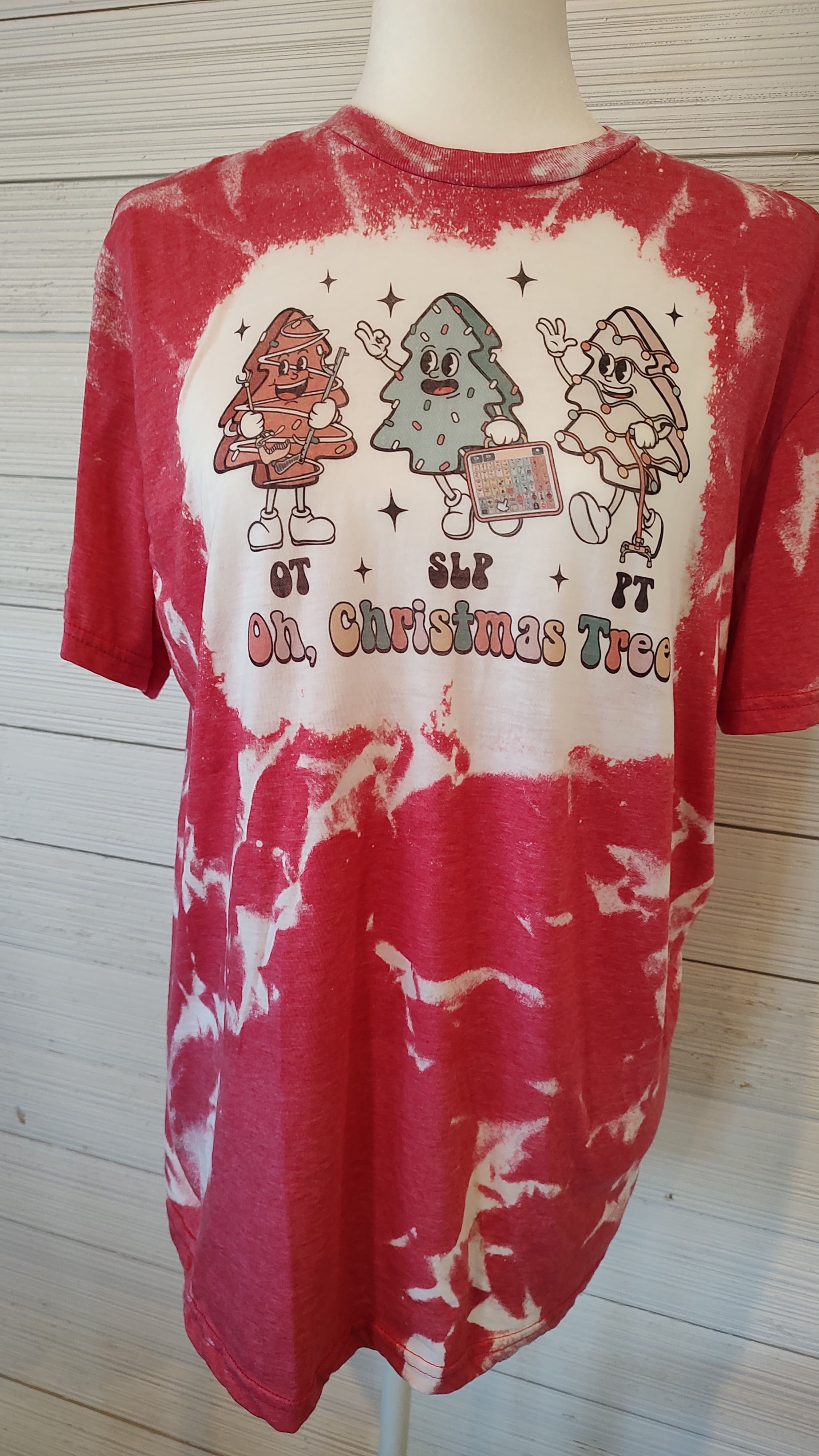 Short sleeve t shirt Oh Christmas Tree OT, SLP, PT