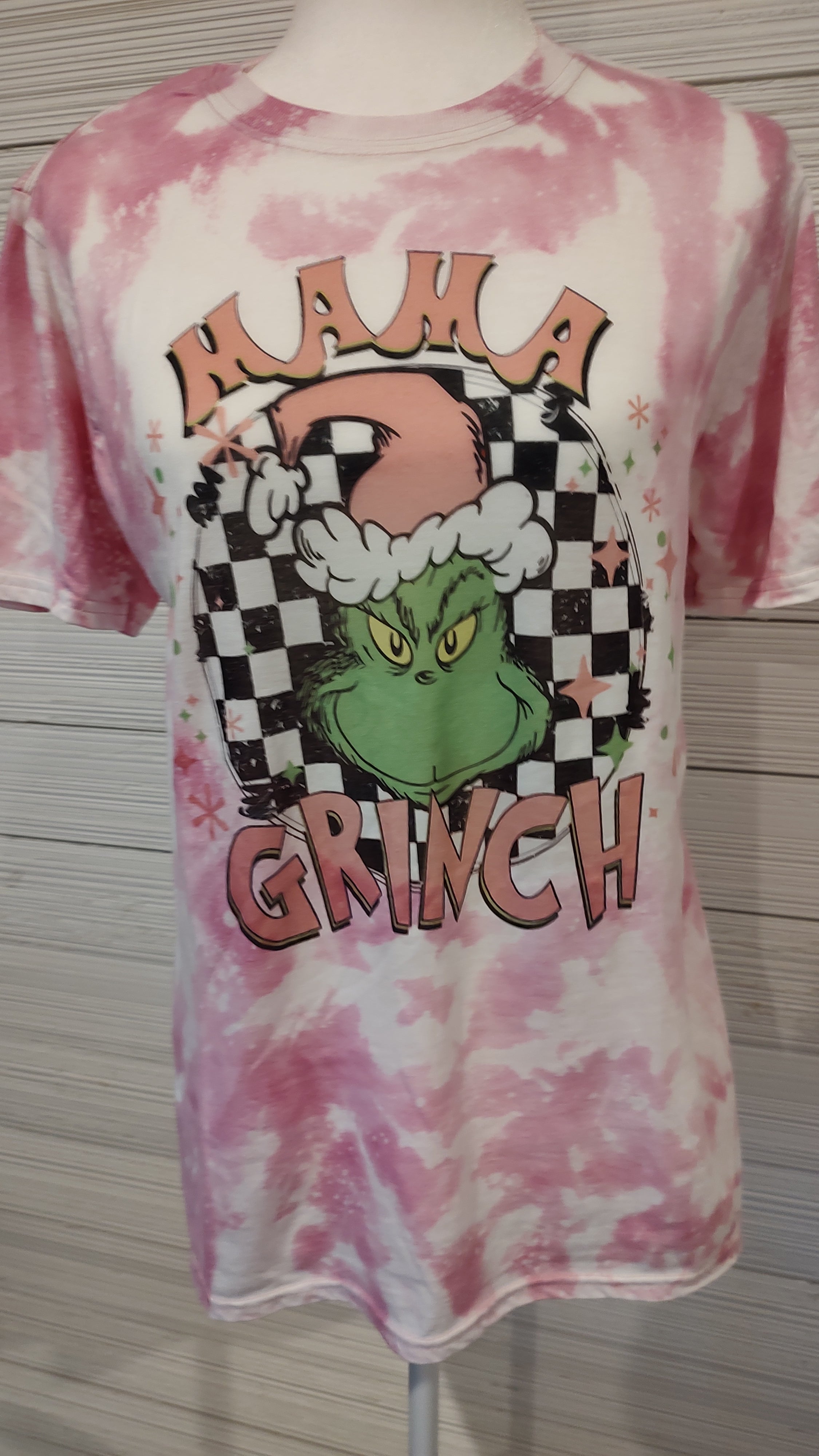 Short sleeve t-shirt Pink Mama Grinch