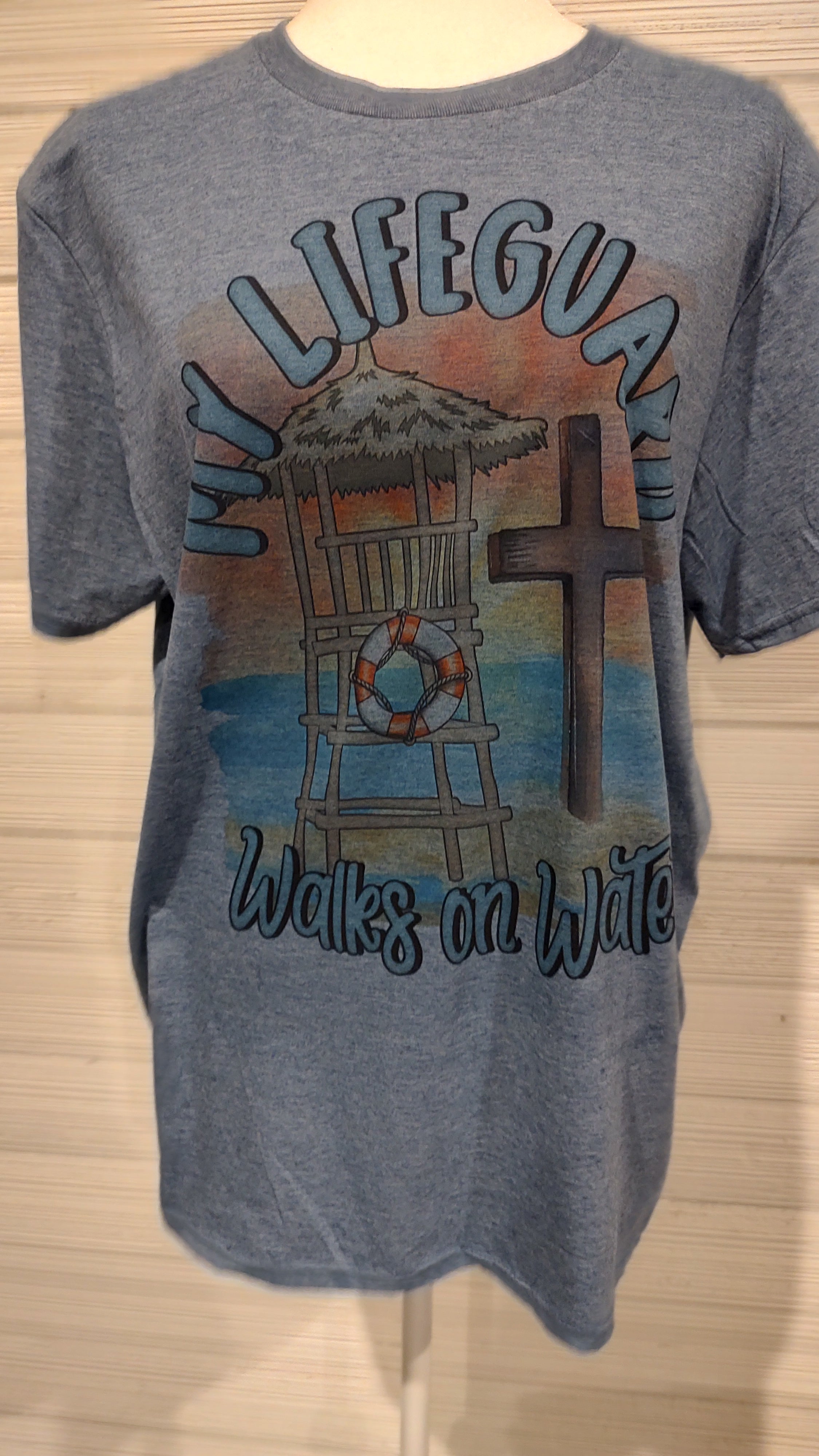 Short sleeve t-shirt Indigo My Lifeguard Walks on water