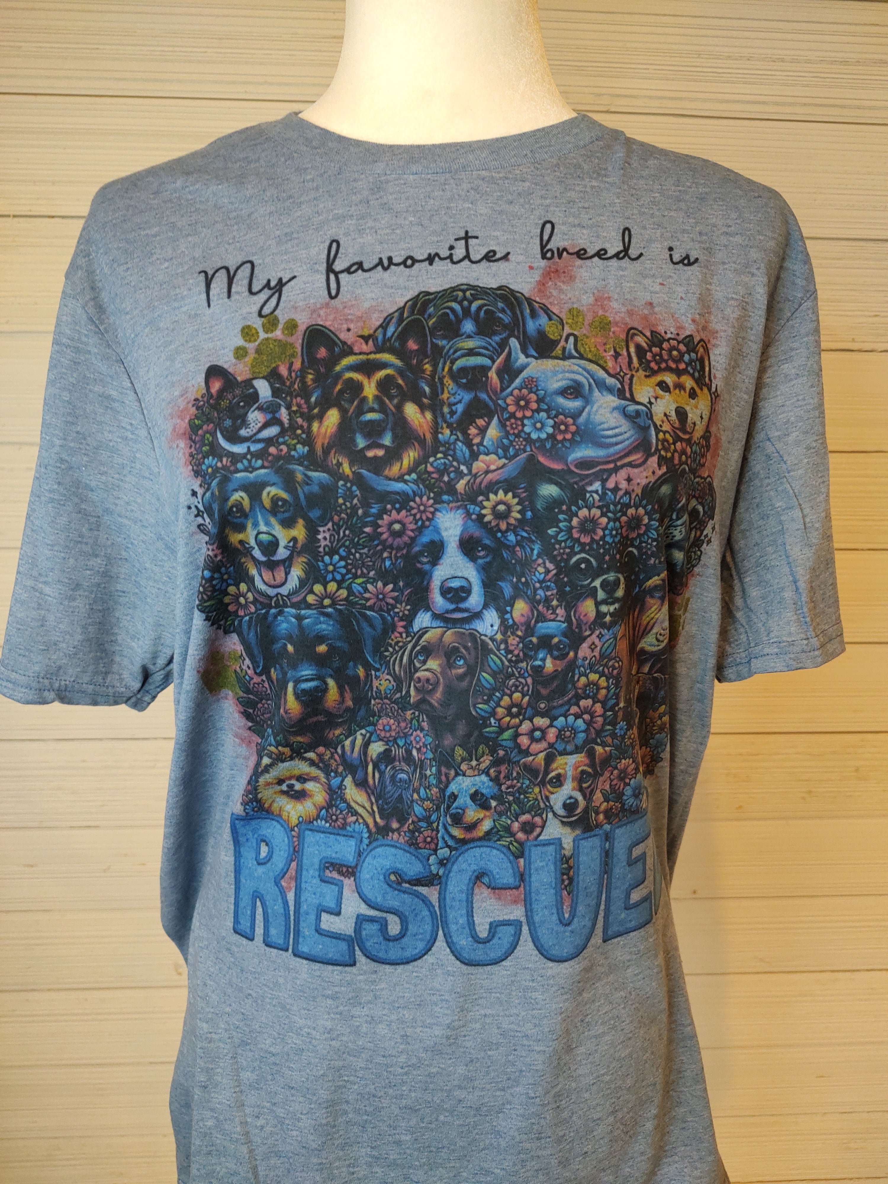 My favorite dog breed is RESCUED T-Shirt