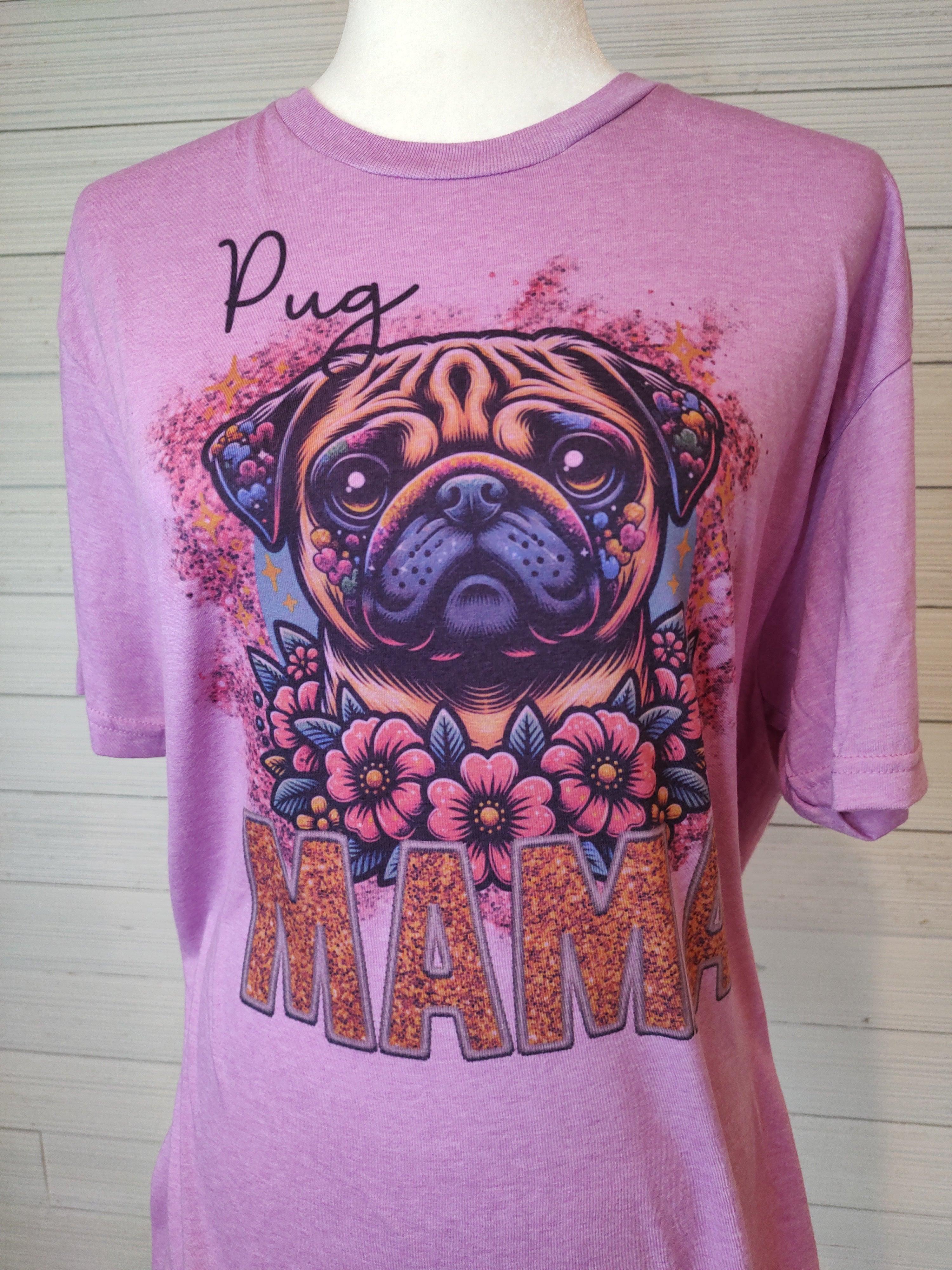 Tan Pug Mama T-Shirt