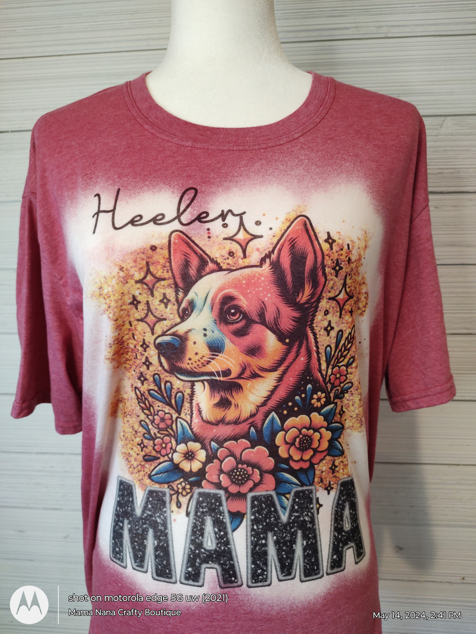 Heeler Mama T-Shirt Bleached