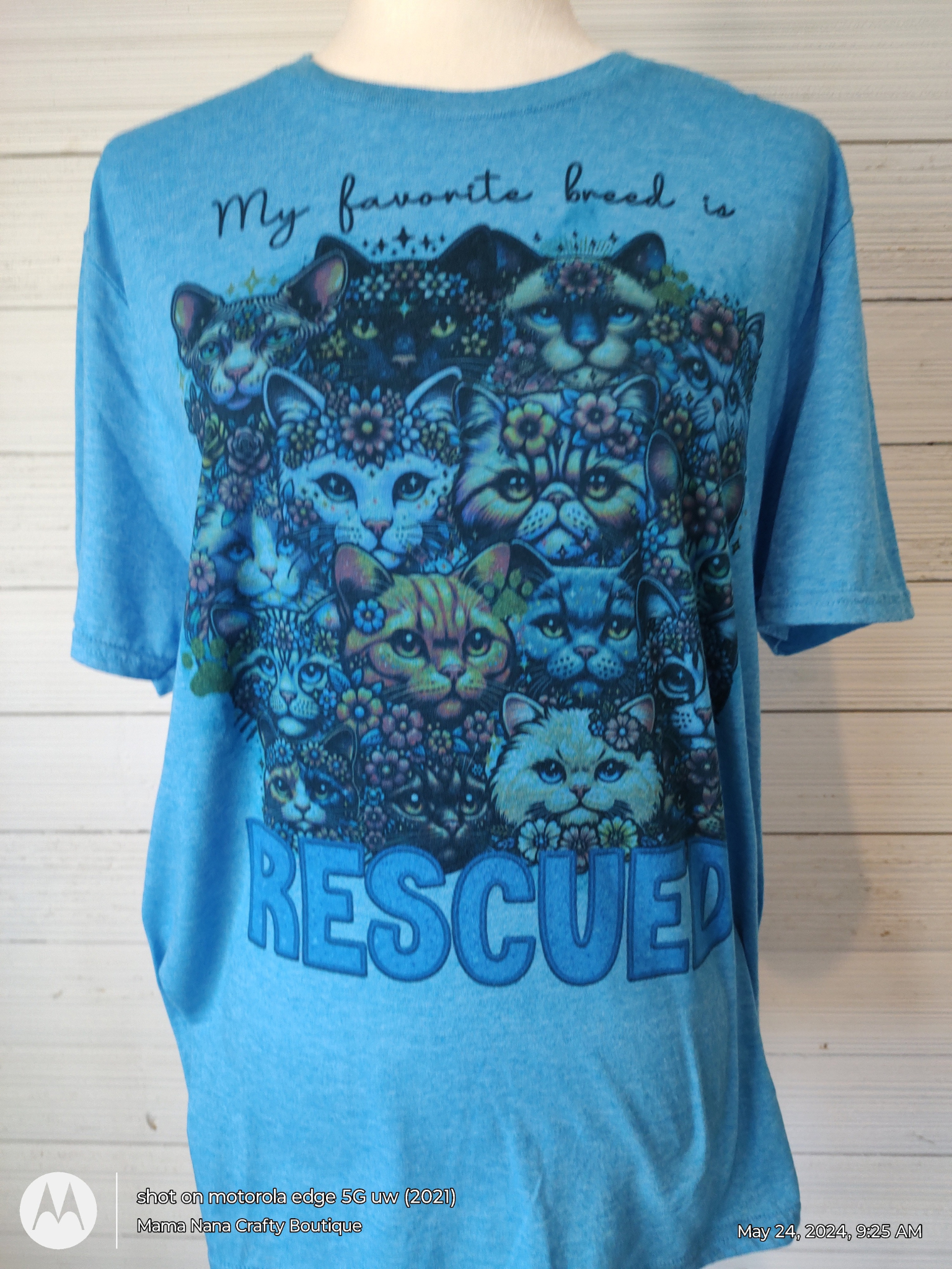 My favorite breed is rescued cat T-Shirt