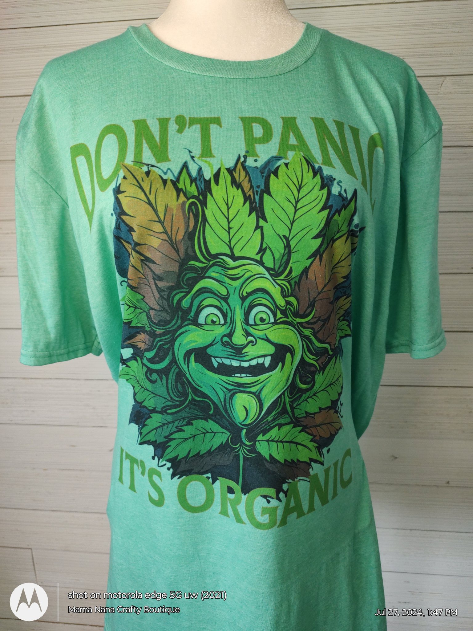 Don't Panic It's Organic short sleeve t-shirt