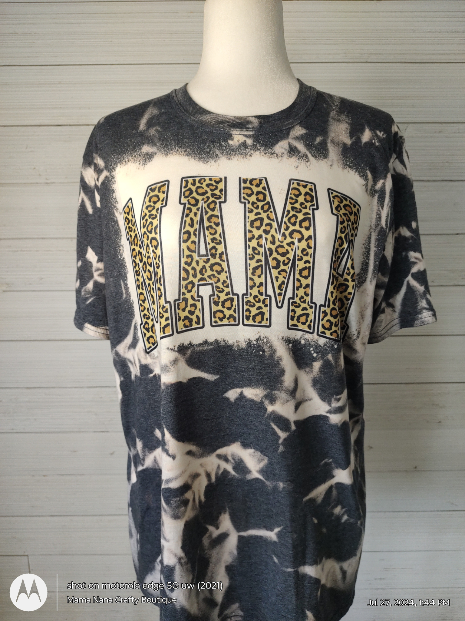 Mama short sleeve T-shirt Leopard print