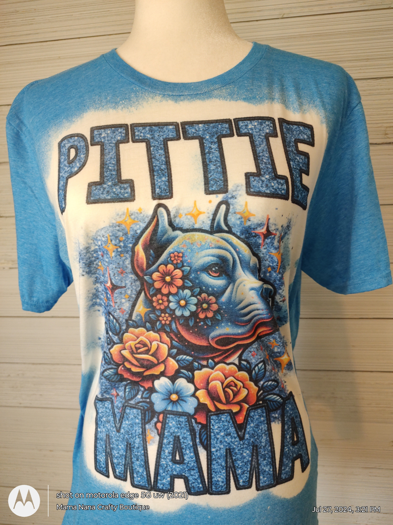 Pittie Mama short sleeve T-Shirt