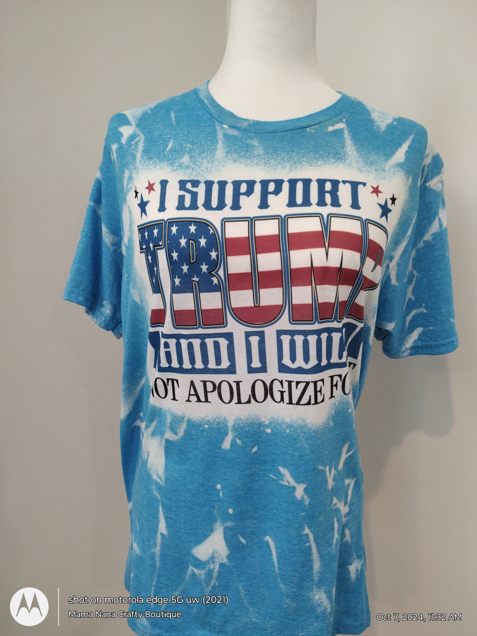 Short sleeve T-shirt I support Trump