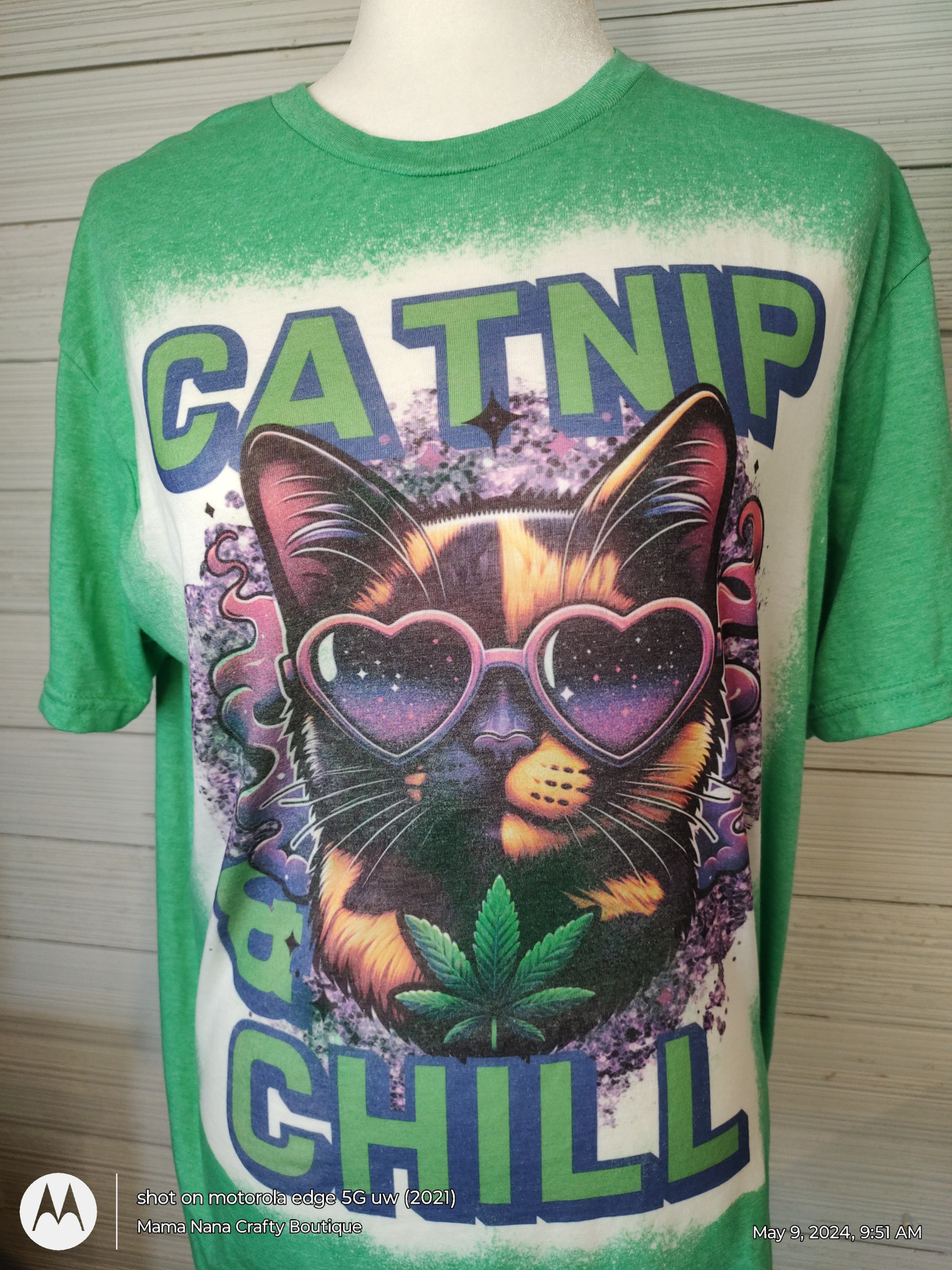 Catnip & Chill Bleached T-Shirt