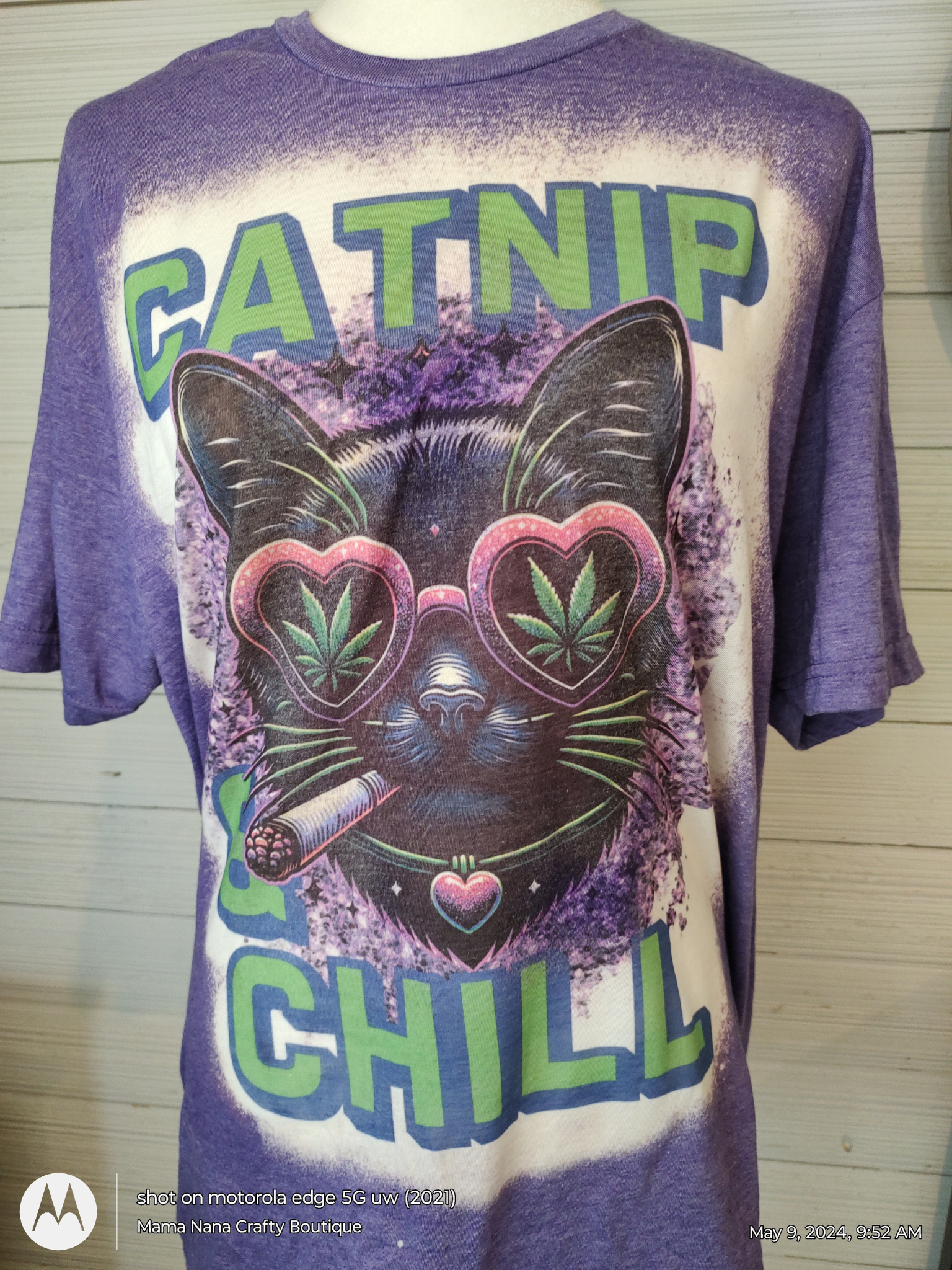 Catnip & Chill Bleached T-Shirt