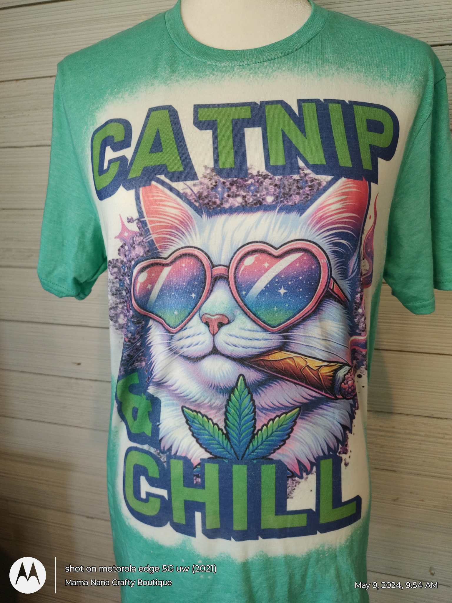 Catnip & Chill Bleached T-Shirt